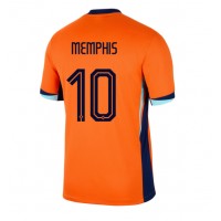 Koszulka piłkarska Holandia Memphis Depay #10 Strój Domowy ME 2024 tanio Krótki Rękaw